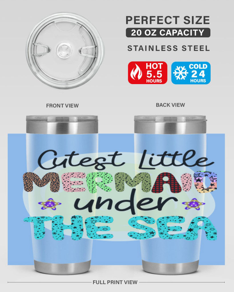 Mermaid Tshirt design 452#- mermaid- Tumbler