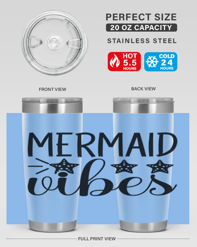 Mermaid Vibes 457#- mermaid- Tumbler