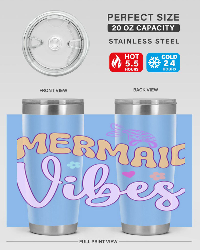 Mermaid Vibes 460#- mermaid- Tumbler