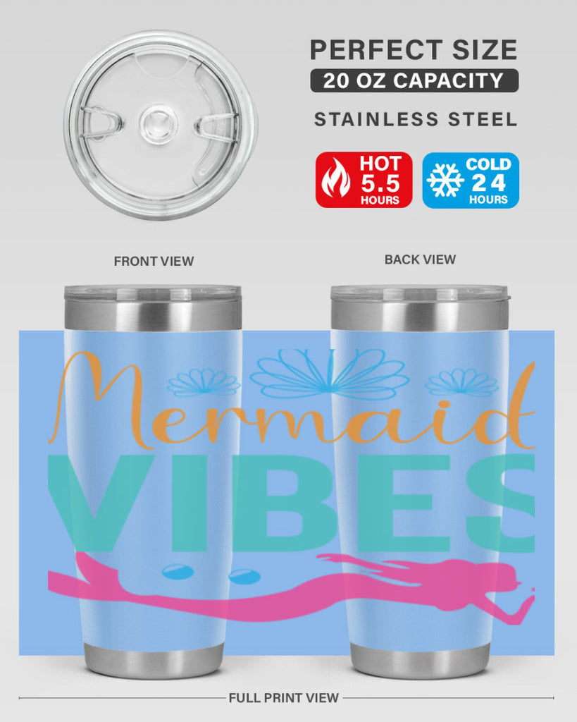 Mermaid Vibes Design 465#- mermaid- Tumbler