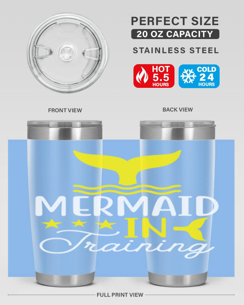 Mermaid in Training 361#- mermaid- Tumbler