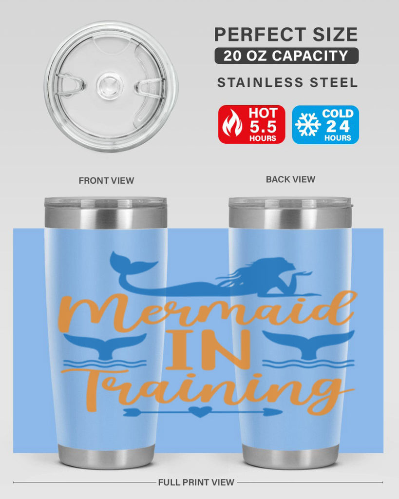 Mermaid in Training 367#- mermaid- Tumbler