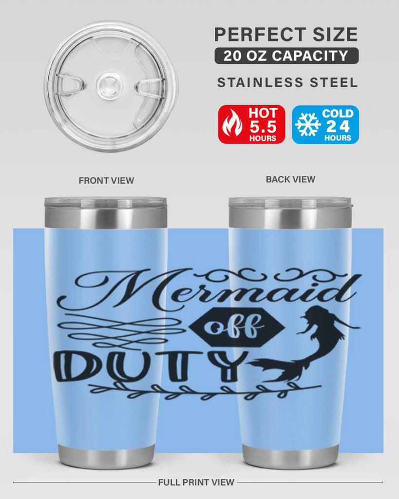 Mermaid off duty 432#- mermaid- Tumbler