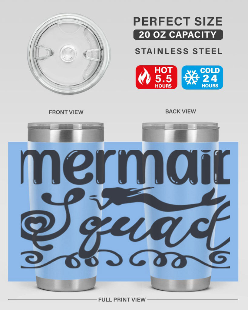 Mermaid squad 446#- mermaid- Tumbler