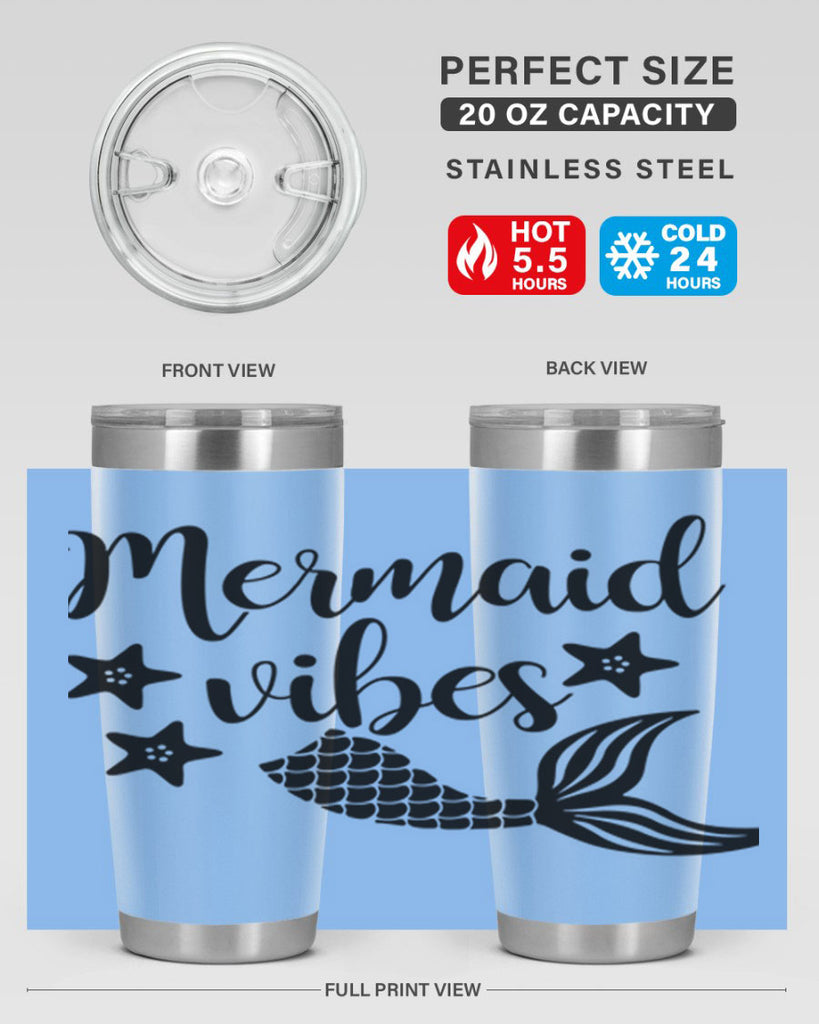 Mermaid vibes 463#- mermaid- Tumbler