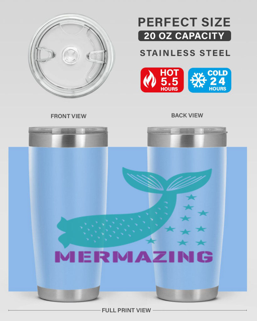 Mermazing 502#- mermaid- Tumbler