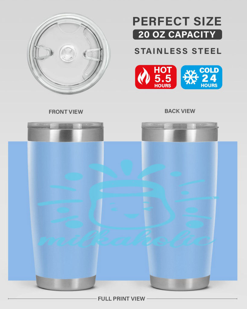 Milkaholic Style 29#- baby shower- tumbler