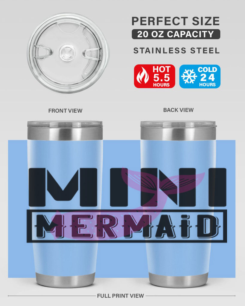 Mini mermaid 504#- mermaid- Tumbler