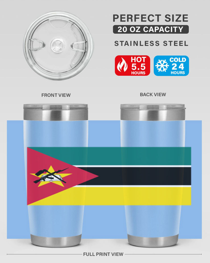Mozambique 80#- world flags- Tumbler