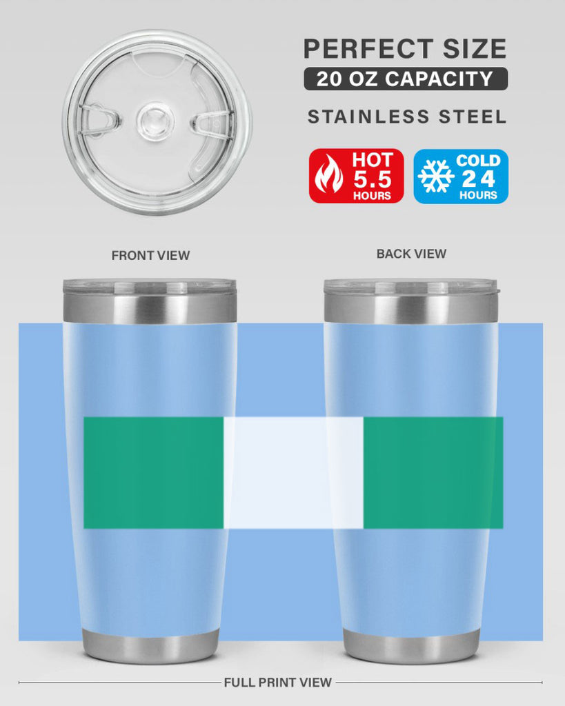 Nigeria 71#- world flags- Tumbler