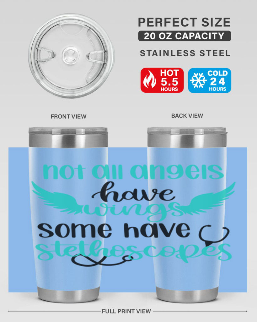 Not All Angels Have Style Style 127#- nurse- tumbler