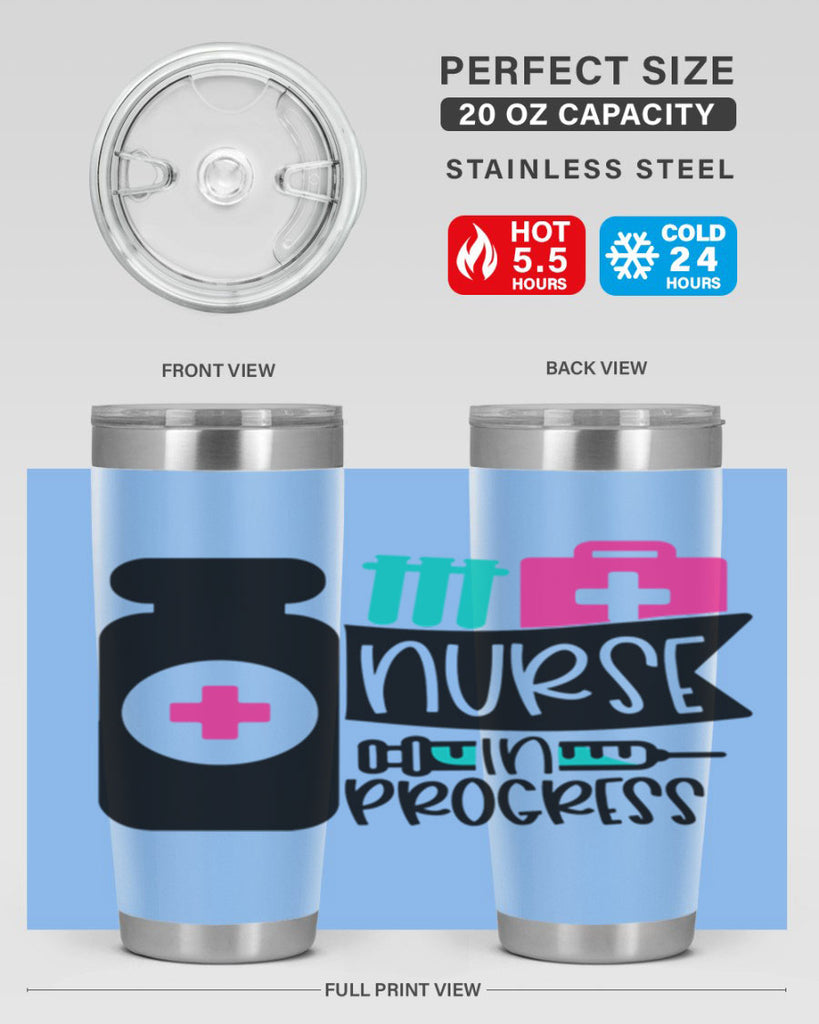 Nurse In Progress Style Style 111#- nurse- tumbler