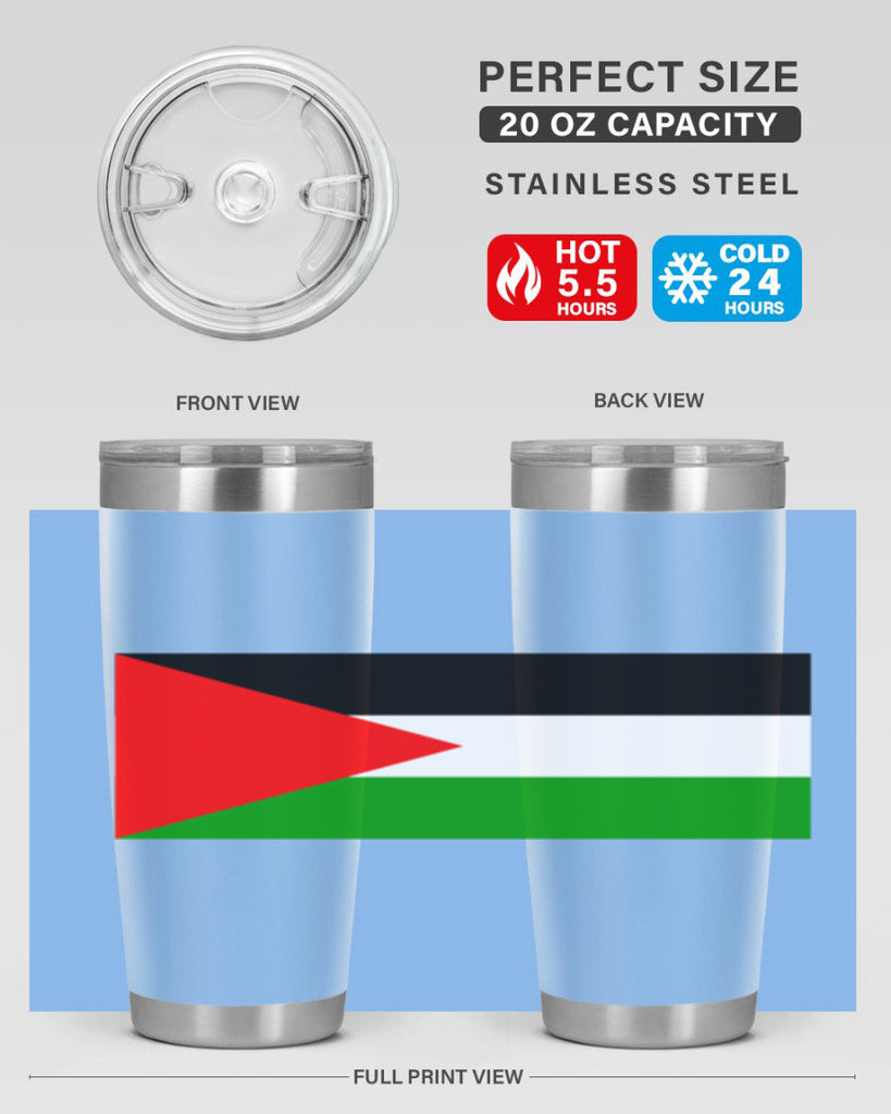 Palestine 64#- world flags- Tumbler