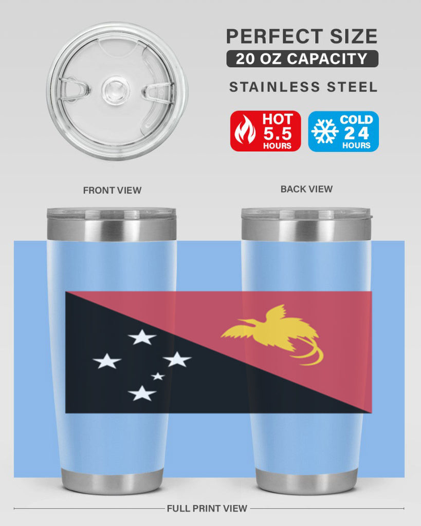 Papua New Guinea 62#- world flags- Tumbler