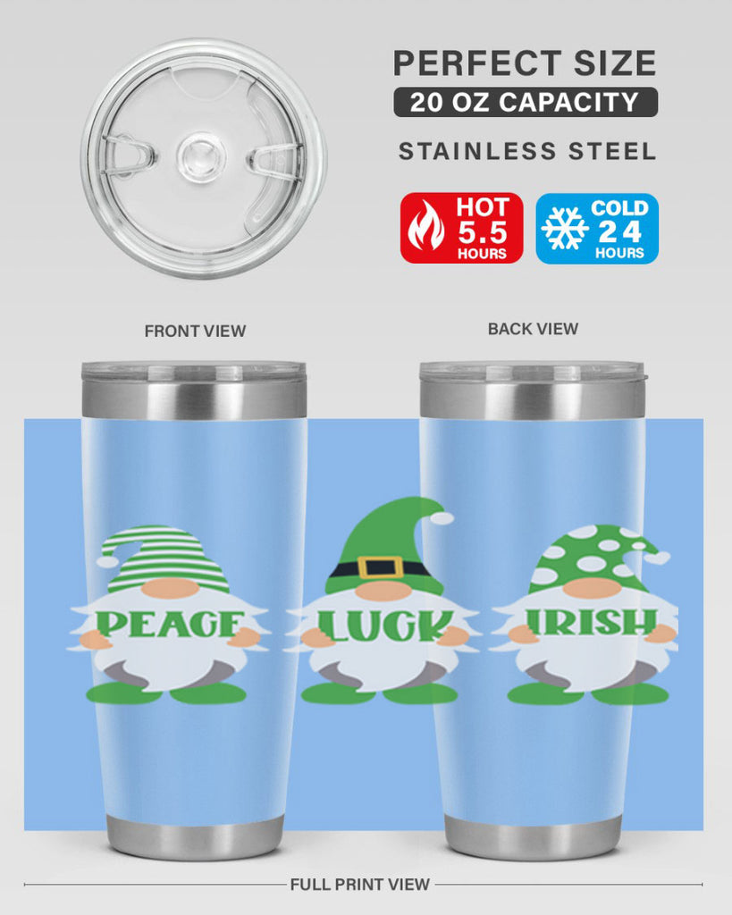 Peace Luck Irish Style 41#- St Patricks Day- Tumbler