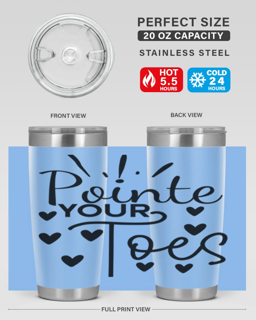 Pointe Your Toes 73#- ballet- Tumbler