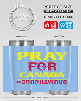 Pray For Canada Style 7#- corona virus- Cotton Tank