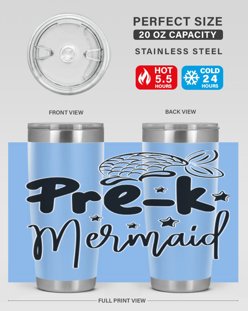 Prek Mermaid 545#- mermaid- Tumbler