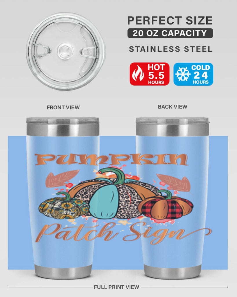 Pumpkin Patch Sign 530#- fall- Tumbler