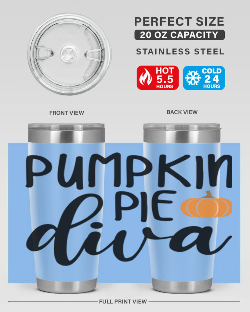 Pumpkin Pie Diva 532#- fall- Tumbler