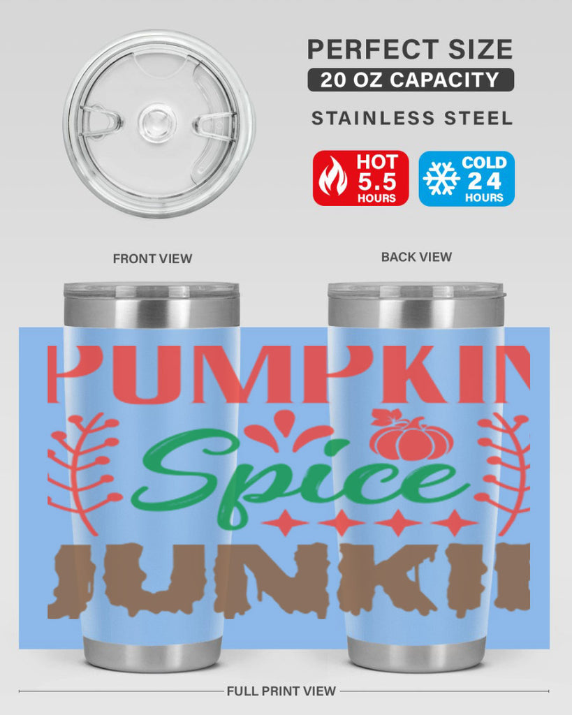 Pumpkin Spice Junkie 547#- fall- Tumbler