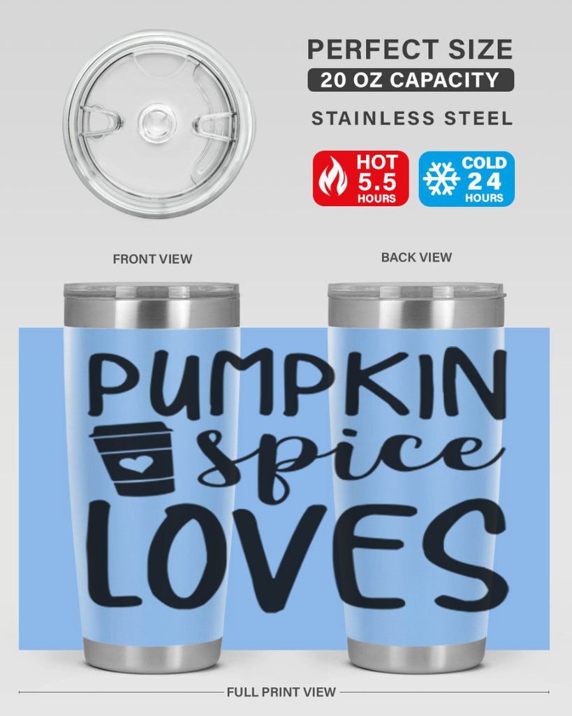 Pumpkin Spice Loves 555#- fall- Tumbler