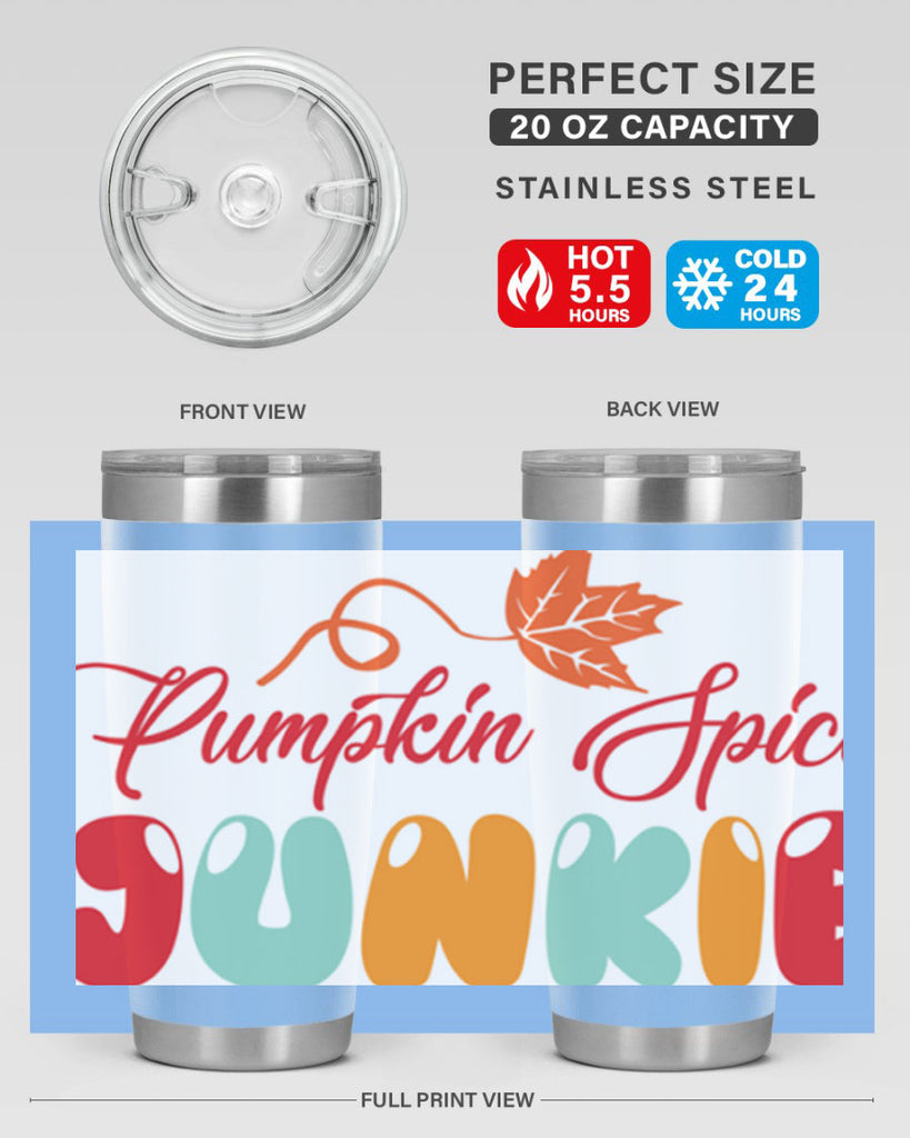 PumpkinSpiceJunkiedesign 569#- fall- Tumbler