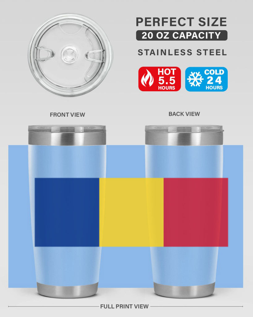 Romania 55#- world flags- Tumbler