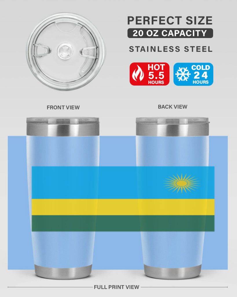 Rwanda 53#- world flags- Tumbler