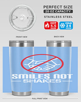 SMILES NOT SHAKES Style 23#- corona virus- Cotton Tank