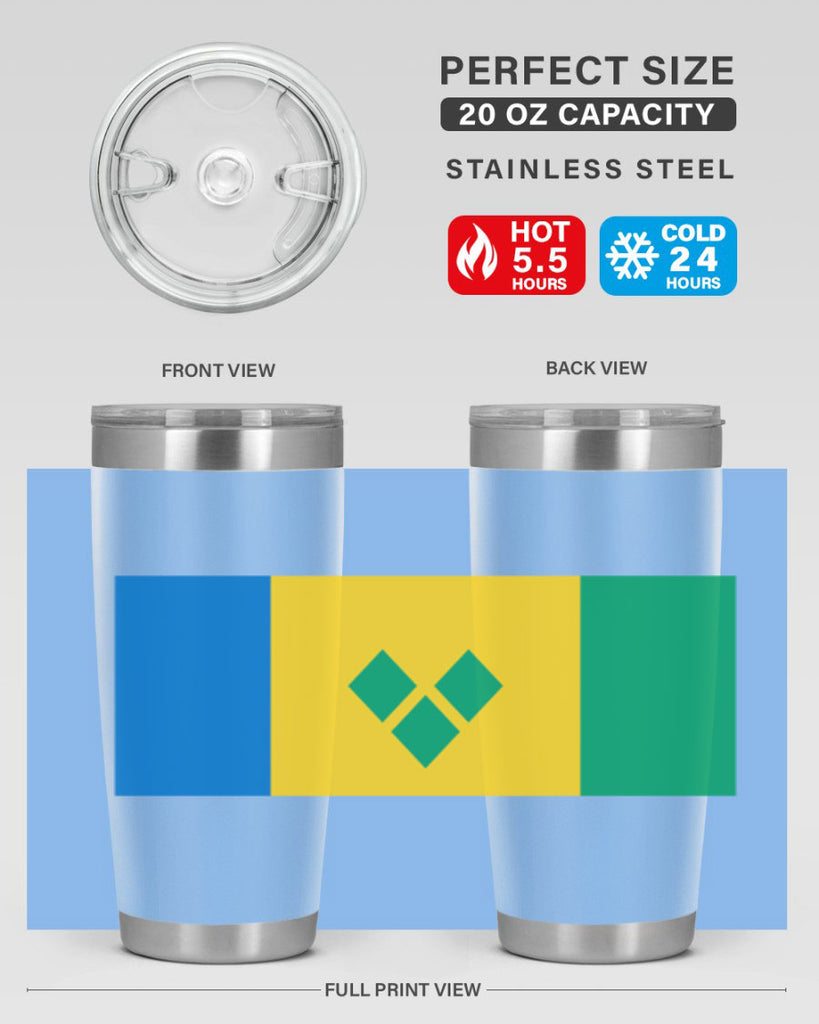 Saint Vincent and the Grenadines 50#- world flags- Tumbler