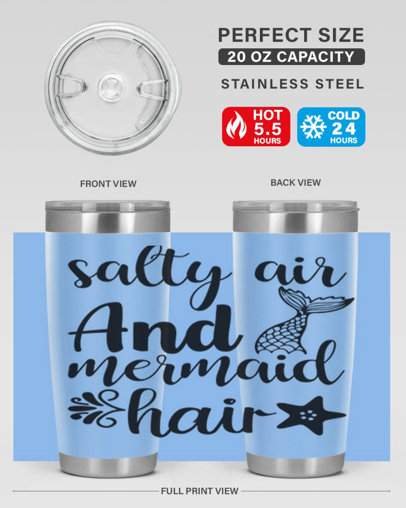 Salty air and mermaid hair 568#- mermaid- Tumbler