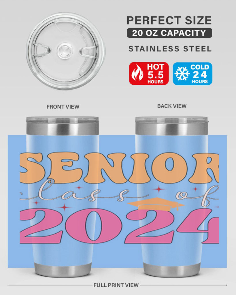 Senior class of 2024 17#- 12th grade- Tumbler