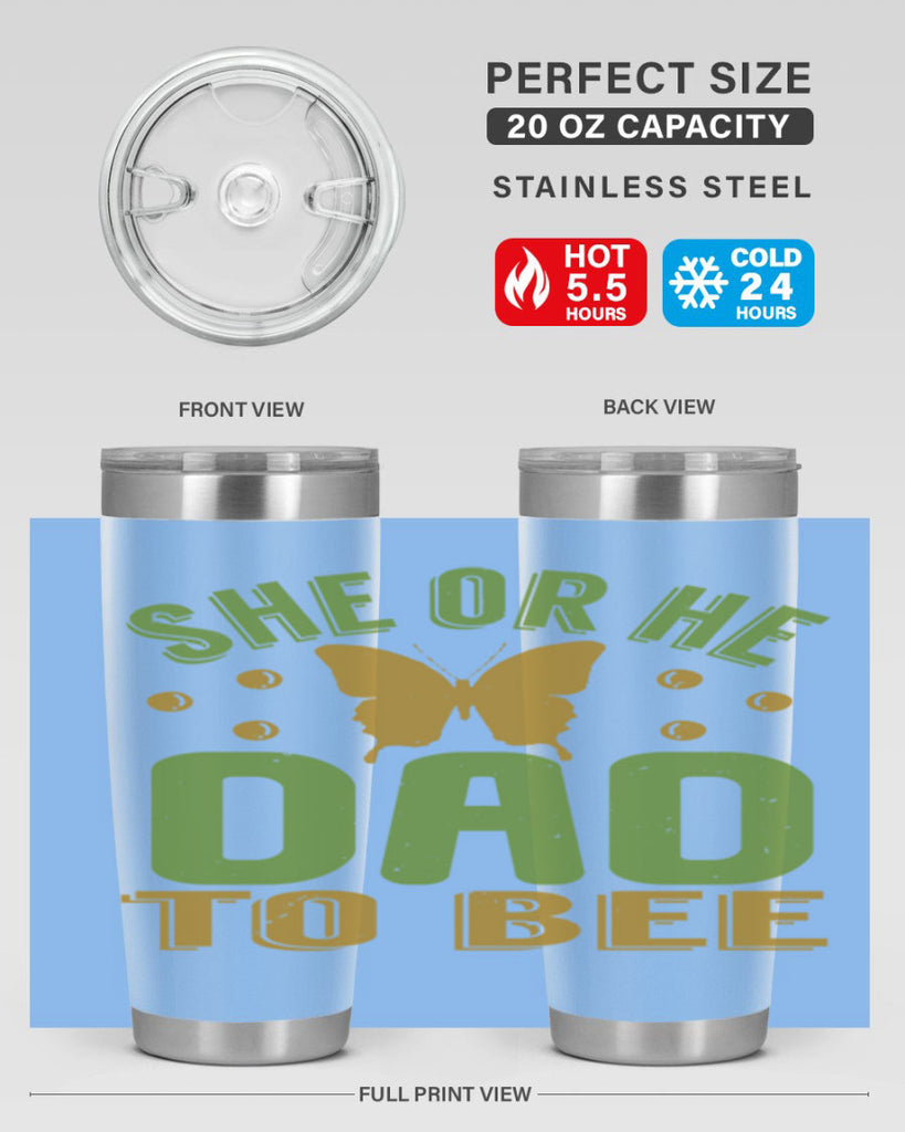 She or He Dad to bee Style 172#- baby- tumbler