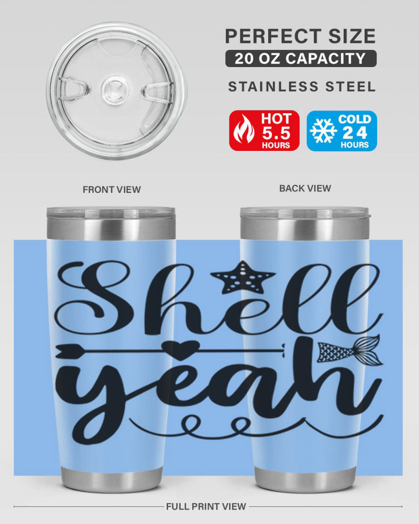 Shell Yeah 593#- mermaid- Tumbler