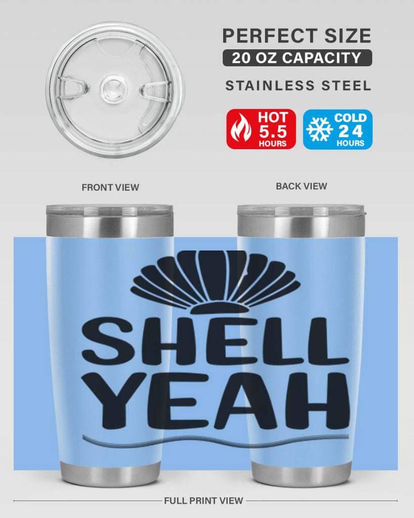 Shell yeah 597#- mermaid- Tumbler