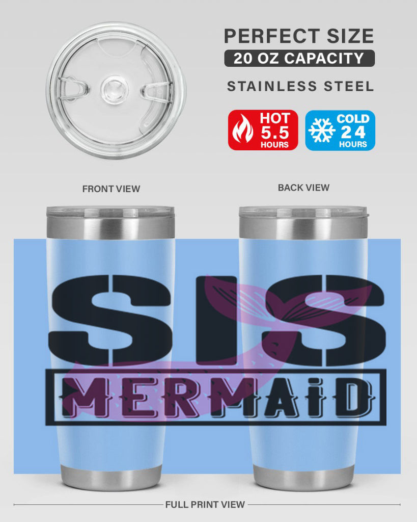 Sis mermaid 599#- mermaid- Tumbler