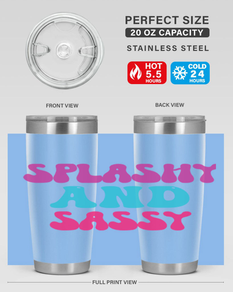 Splashy And Sassy 622#- mermaid- Tumbler