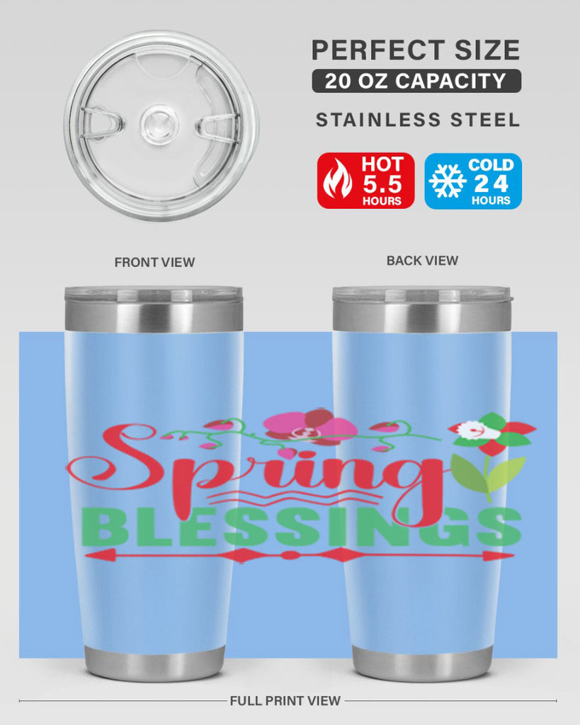 Spring Blessings 418#- spring- Tumbler