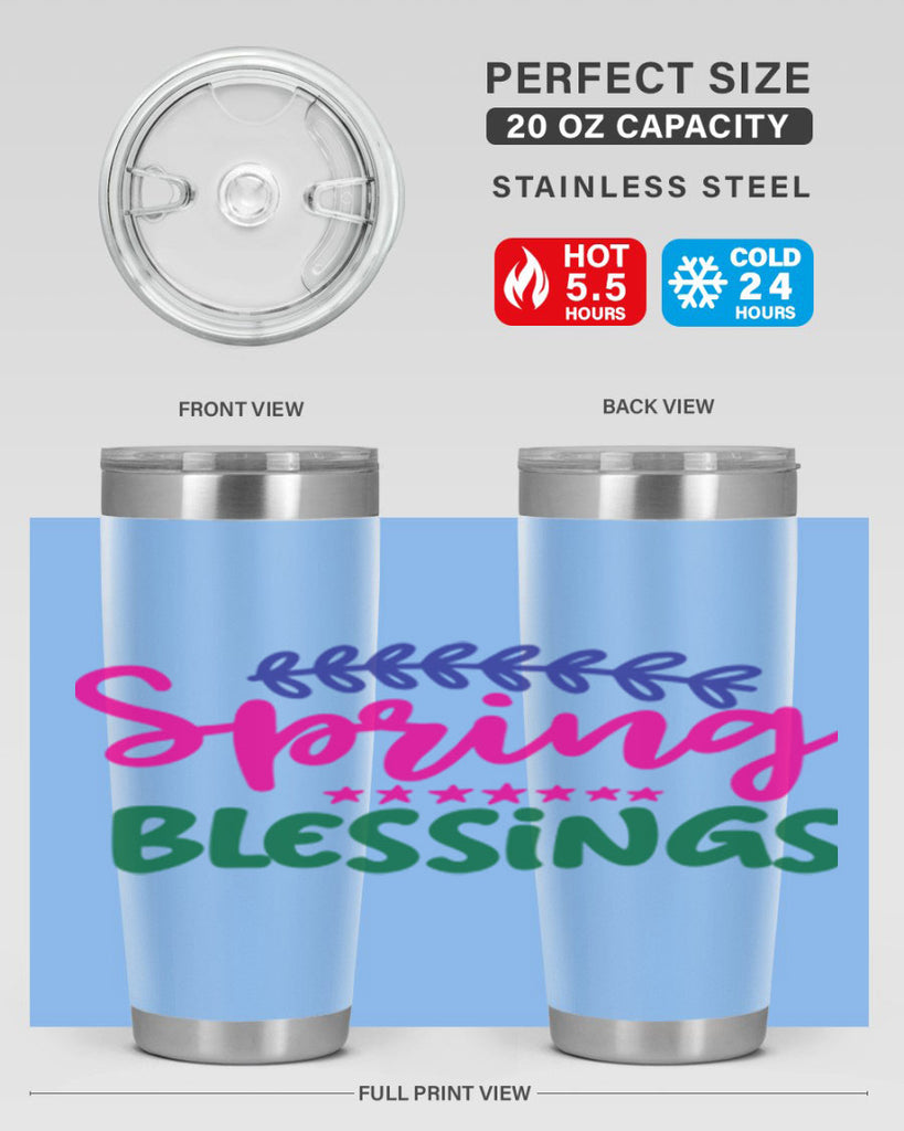 Spring Blessings 419#- spring- Tumbler
