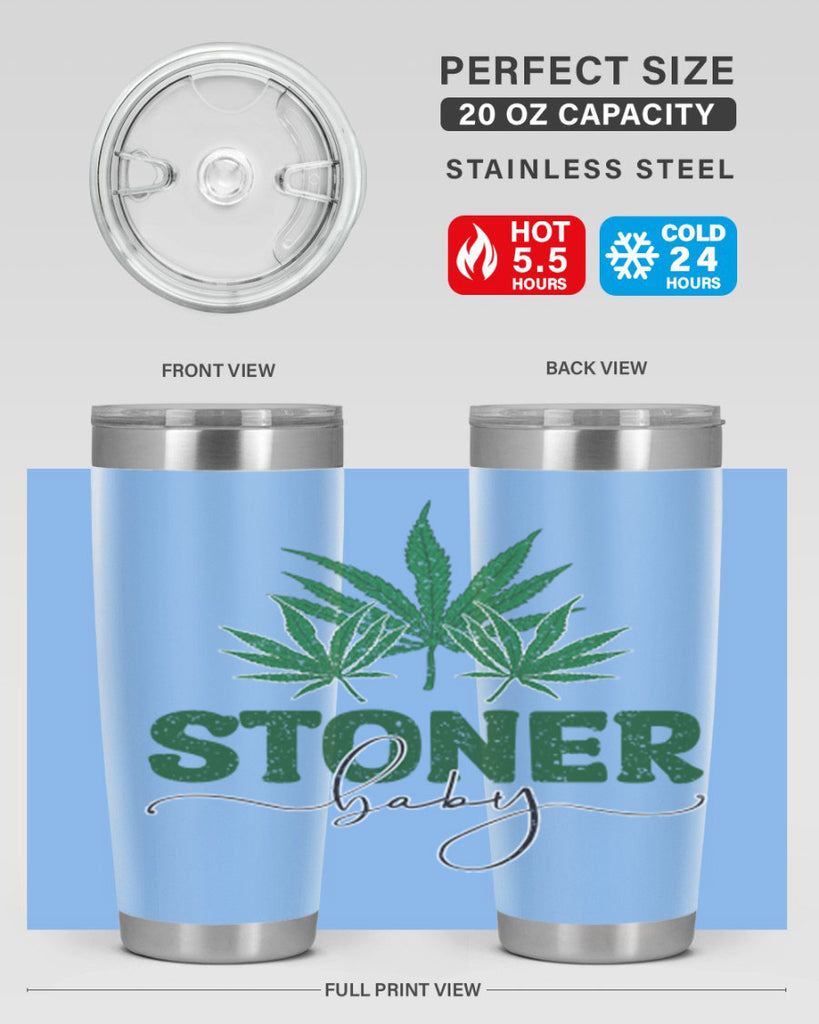 Stoner Baby Sublimation 261#- marijuana- Tumbler