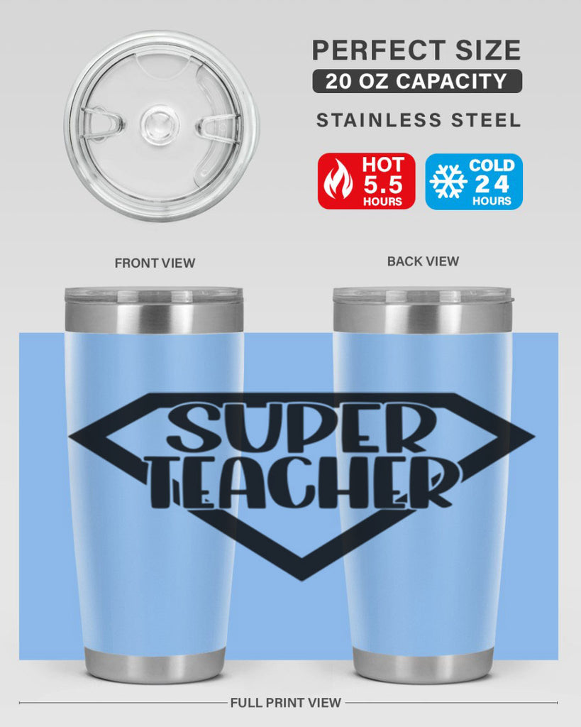 Super Teacher Style 55#- teacher- tumbler