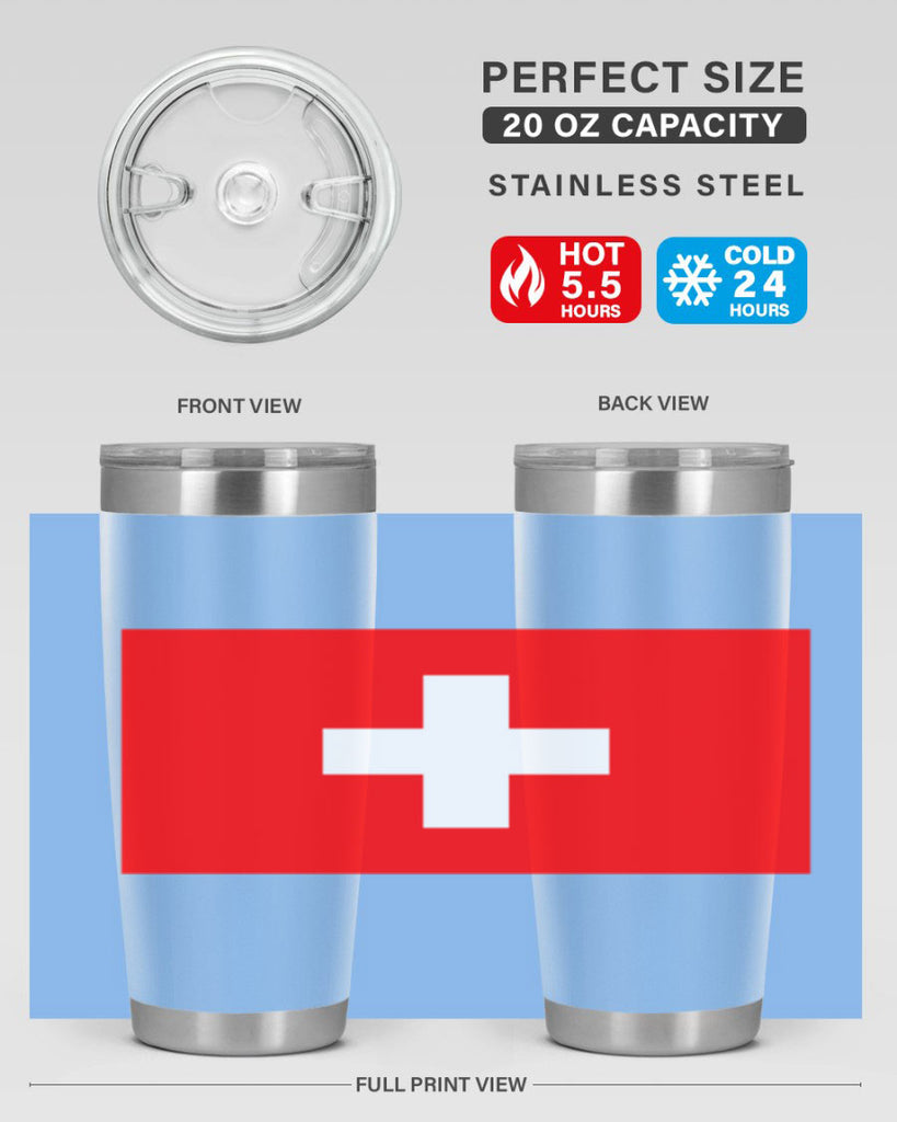 Switzerland 28#- world flags- Tumbler