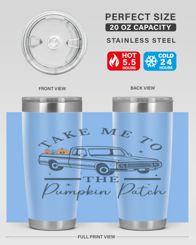 Take Me To The Pumpkin Patch 593#- fall- Tumbler