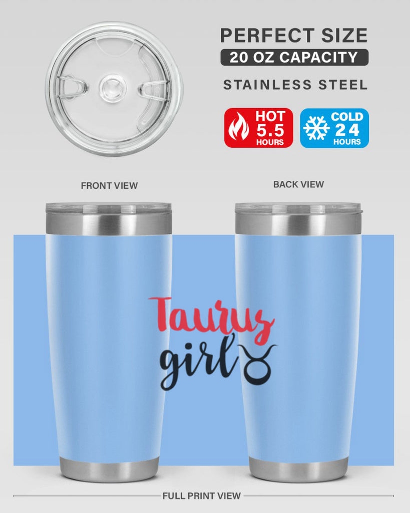 Taurus girl 489#- zodiac- Tumbler