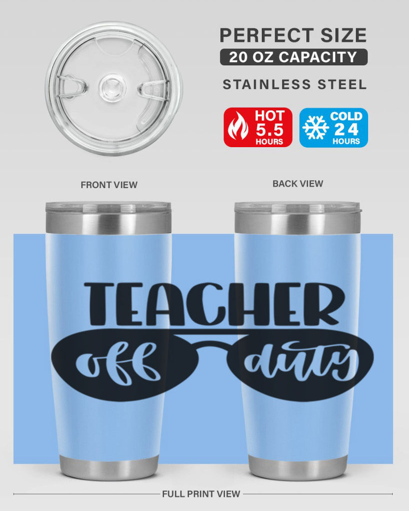 Teacher Off Duty Style 49#- teacher- tumbler