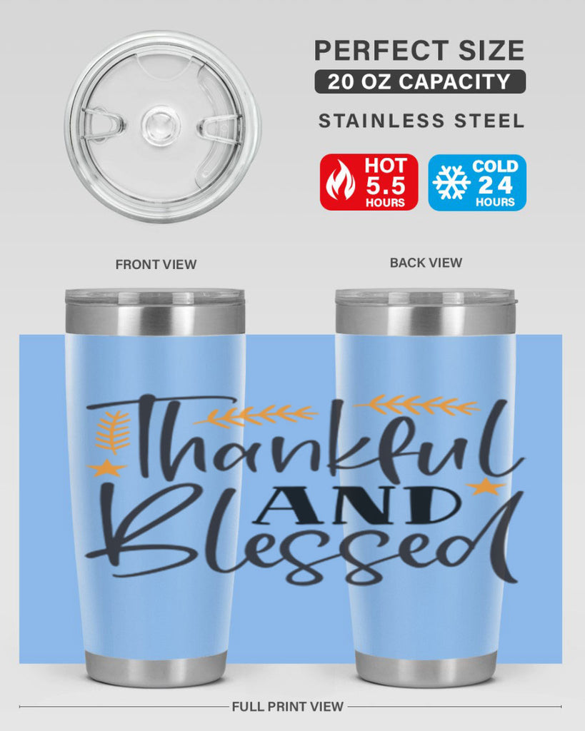 Thankfulandblessed 608#- fall- Tumbler