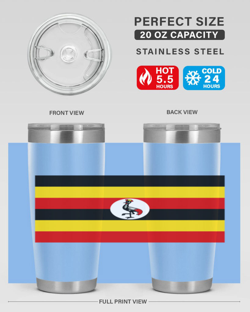 Uganda 14#- world flags- Tumbler