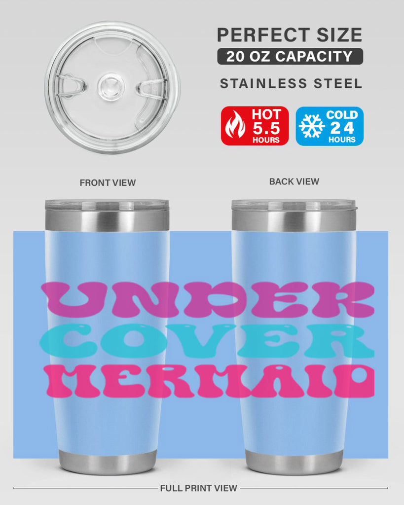 Under Cover Mermaid 635#- mermaid- Tumbler