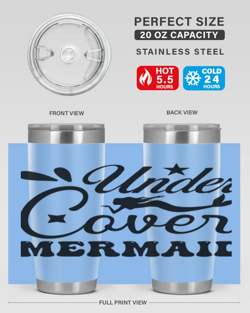 Under cover mermaid 646#- mermaid- Tumbler